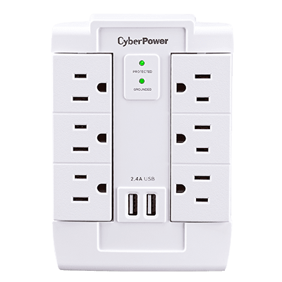 CyberPower CSP600WSURC2 Surge Protector - White