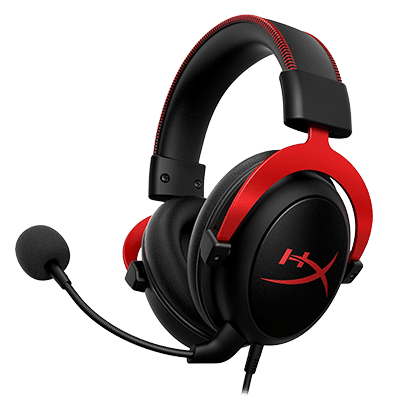 HyperX Cloud II Wired Gaming Headset - Black/Red