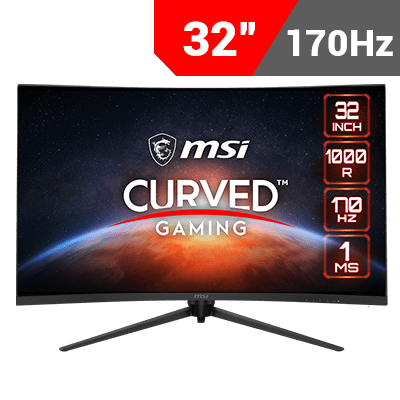 [2560x1440] MSI G321CQP E2 Curved Gaming Monitor