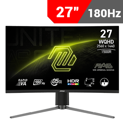 [2560x1440] MSI MAG 27CQ6PF Curved Gaming Monitor