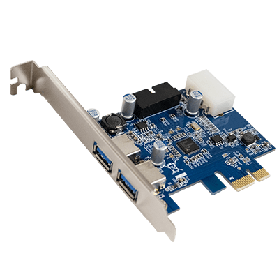 PCI-Express USB 3.0 Expansion Card (2 x External Port + 1 x Header)