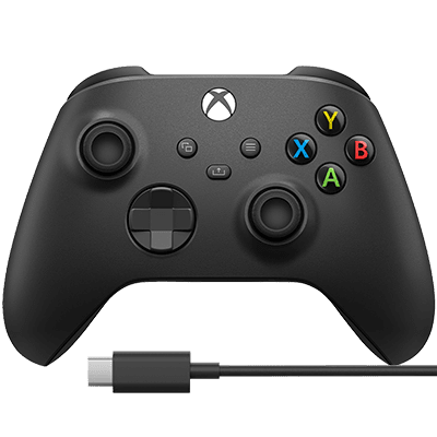 Xbox Wireless Controller - Carbon Black with USB-C Cable